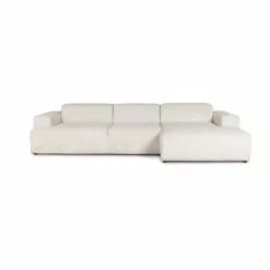 Madrid XL Chaiselong Sofa Højrevendt, Fløjl