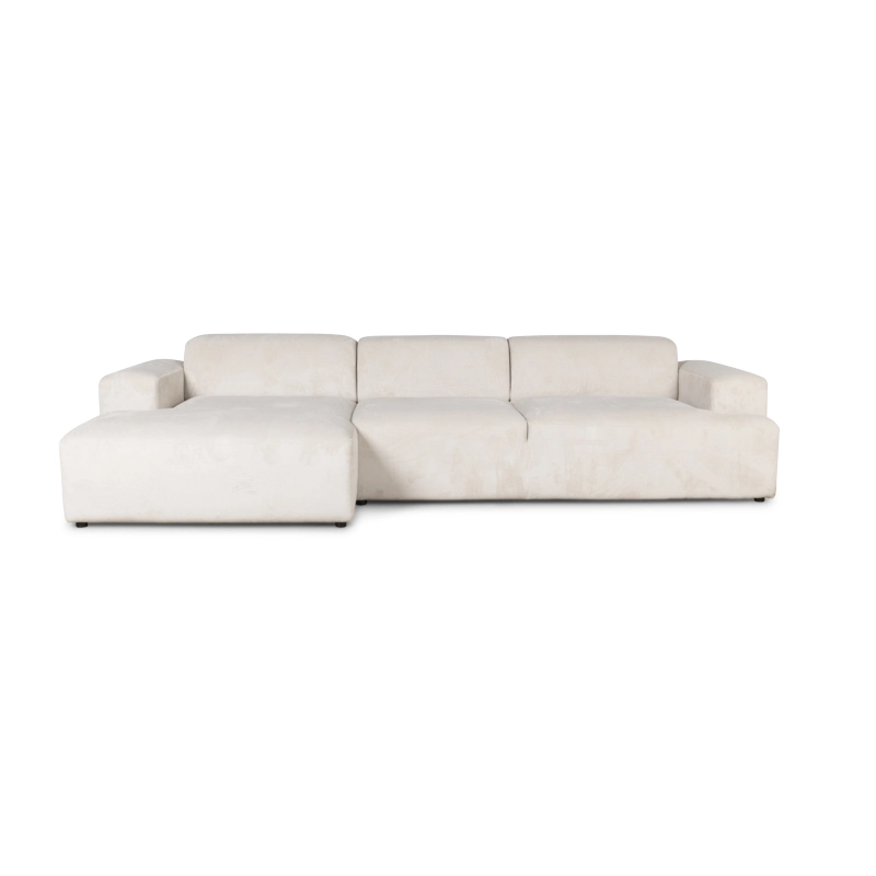 Madrid XL Chaiselong Sofa Venstrevendt, Fløjl 1 Madrid XL Chaiselong Sofa Venstrevendt, Fløjl