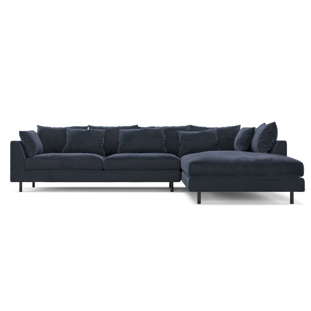 Ofelia Velour Chaiselongsofa, Højrevendt 1 Ofelia Velour Chaiselongsofa, Højrevendt