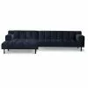 Wave Venstrevendt Chaiselongsofa, Velour