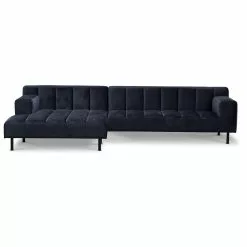 Wave Venstrevendt Chaiselongsofa, Velour